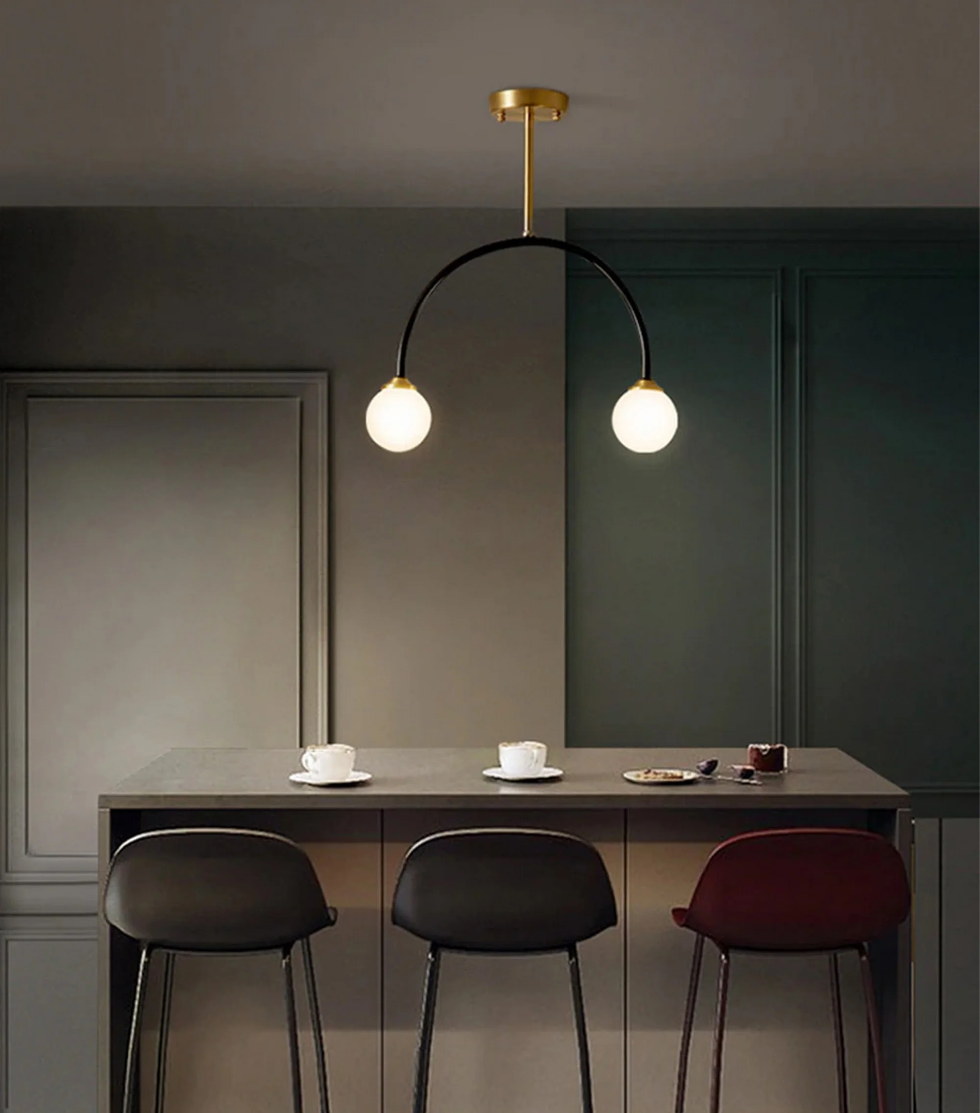 Copper Body Bedroom Ceiling Lamp - Image 5