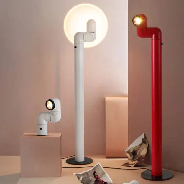 Tatu Alta Table and Floor Lamp with uniqu finish for modern rooms