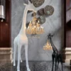 Giraffe in Love Floor Lamp with the finish of a giraffe for modern home interior