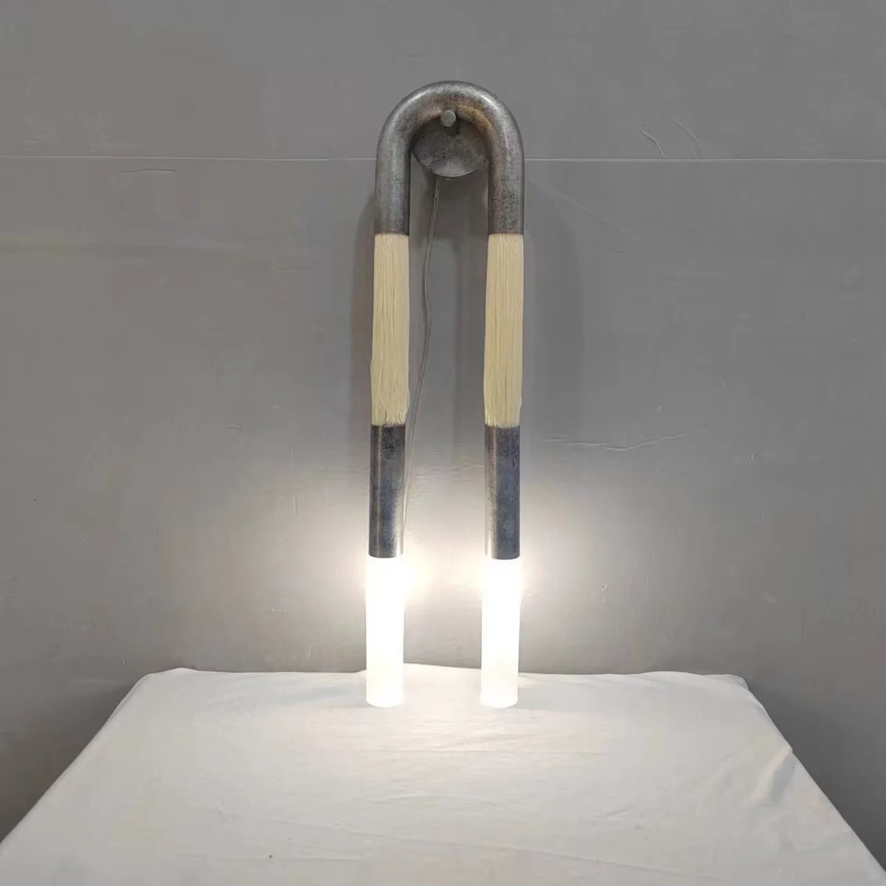 Horsehair Sconce Lamp - Image 4