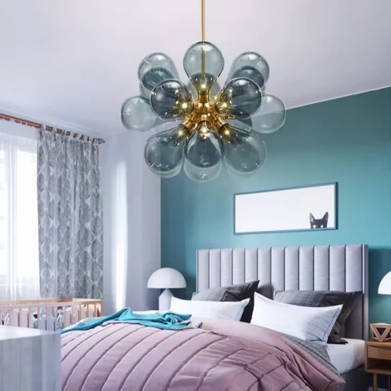 Blue Bubble Luxury Chandelier - Image 4