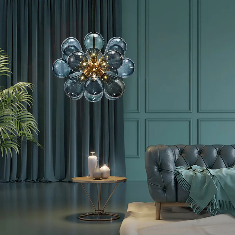 Blue Bubble Luxury Chandelier - Image 8